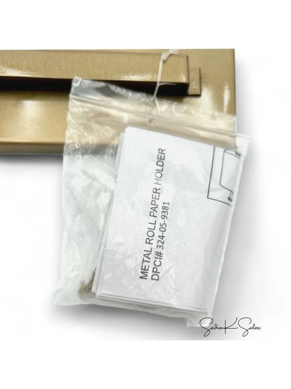 Brushed Metal Paper Roll Holder Brass - Hearth & Hand Magnolia, Target